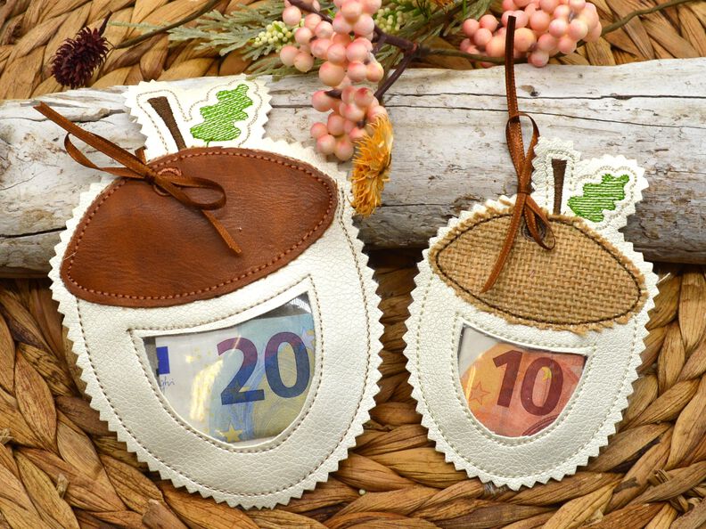 Stickdatei Eichel Herbst Füllobjekt ITH image number 2