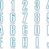 13cm Buchstaben schmal + Zahlen Stickdatei Alphabet Zahl thumbnail number 5