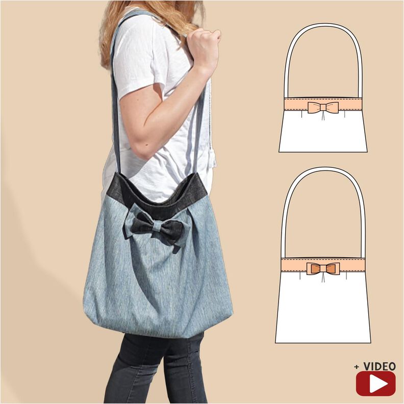 Caro – Shopper, Strand- oder Handtasche, inkl. Schleife image number 1