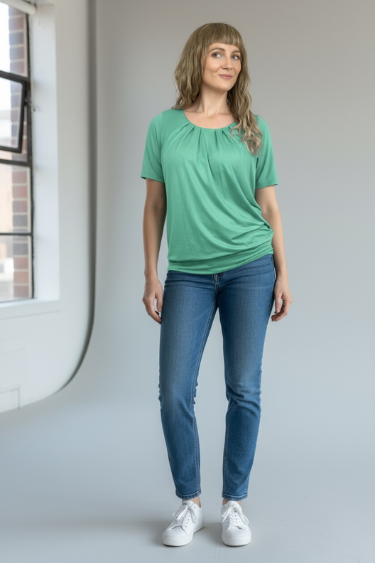 Oberteil  mit Falten, Schnitt mit Ebenen, A4, A0+, Beamer image number 9