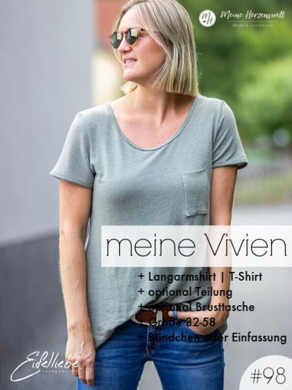 Shirt Damen - Schnittmuster Gr. 32-58 - meine VIVIEN #98 image number 3