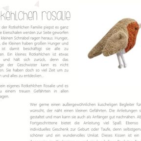 E-Book Rotkehlchen Rosalie - N&auml;hanleitung und Schnittmuster