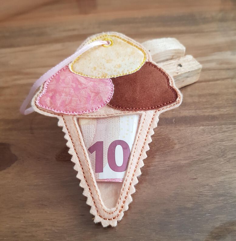 Stickdatei Eis ITH Füllobjekt Eiswaffel image number 3