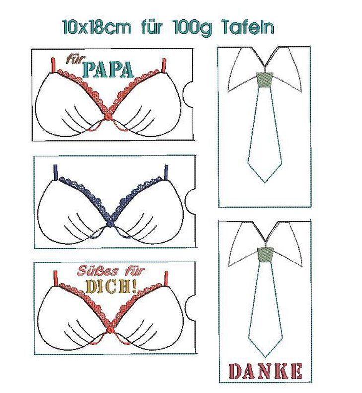 Stickdatei Männer Mann Schokohüllen image number 7