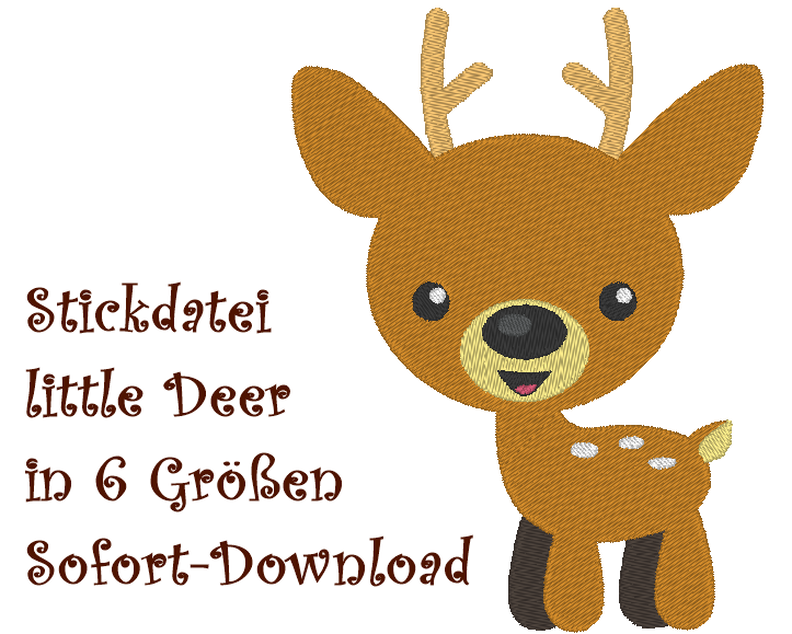 Stickdatei little Deer Reh Rehkitz image number 1