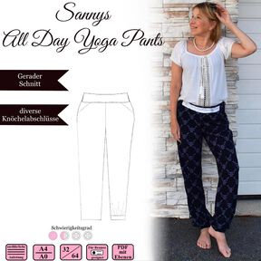 Sannys AllDayYogaPants – Gr 32-64 – EBook und Nähanleitung
