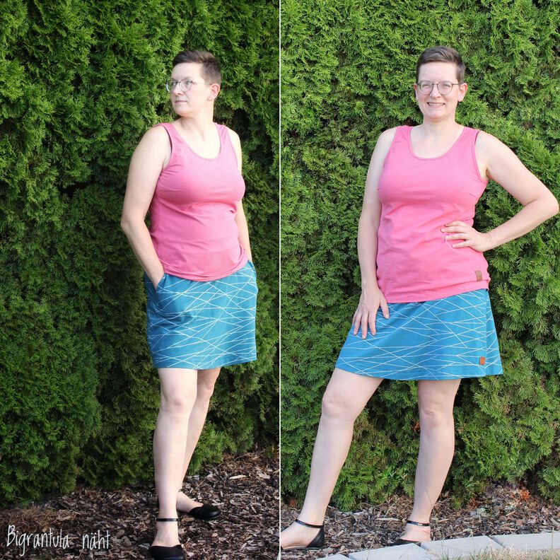 Damen Rock mit Shorts Skort Hosenrock CERGAS ♥ Gr. 34-56 image number 6