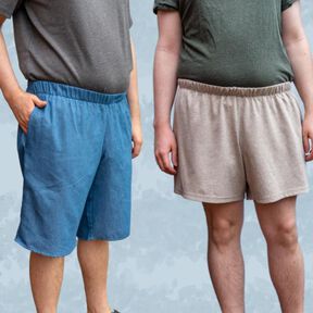 Alex Herren-Shorts mit Gummizug, knieumspielend + kurz,A4+A0