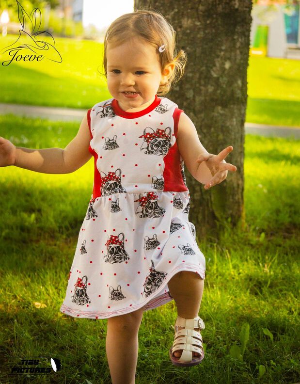 Sommerkleid little Sue Gr. 50 - 92 Schnittmuster Nähanleitung Babykleid image number 2