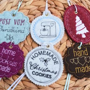 Stickdatei cookies homemade handmade Weihnachten XL SET