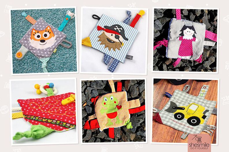 Knistertuch "Spiel mit mir" (Nähanleitung, Schnittmuster und Applikationsvorlagen) image number 2