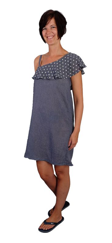 Oneshoulder Kleid "Namika", Schnittmuster Gr. 158 - Gr 46 image number 3