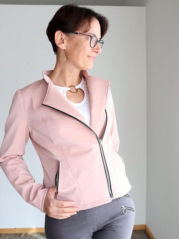 Jacke BIKER-Lola Gr. 34-54 PDF-Schnitt A4, A0 und Beamer image number 6
