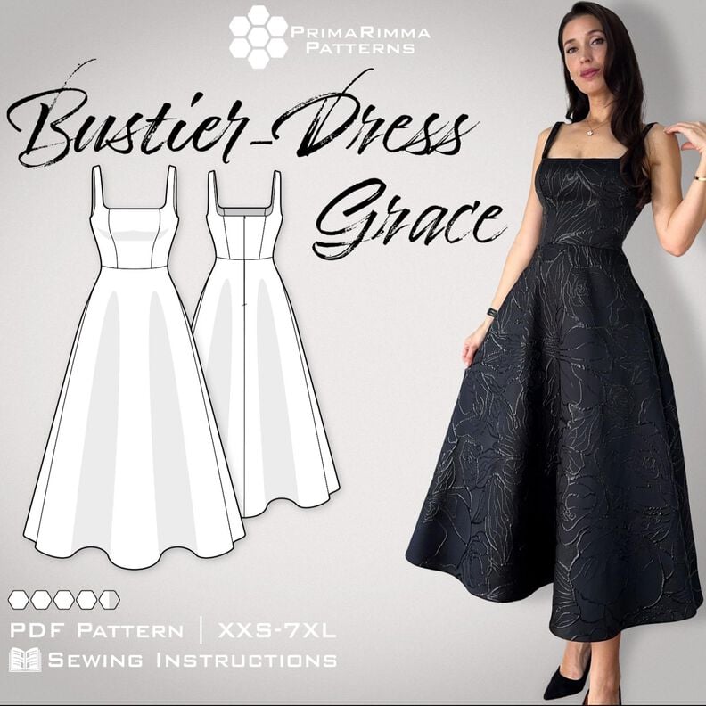 Bustier Kleid Grace | E-Book (PDF) | Größen XXS-7XL image number 1