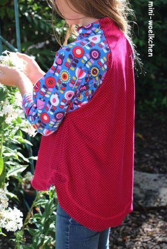 Ebook/Nähanleitung Turtleneck Raglanshirt AMIA Gr. 86-164 image number 4