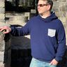 Musselin Hoodie Sweater Musling Herren Gr. 40-60, Leinen thumbnail number 8