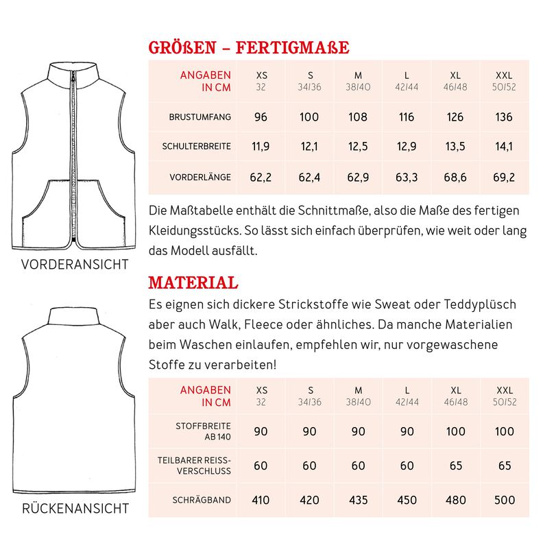 FRAU RONI - Weste mit Reißverschluss  XS-XXL image number 8