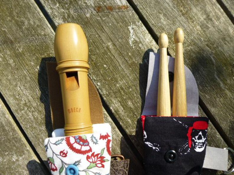 Blockflöten bzw. Drumsticktasche - Nähanleitung und Schnittmuster image number 1