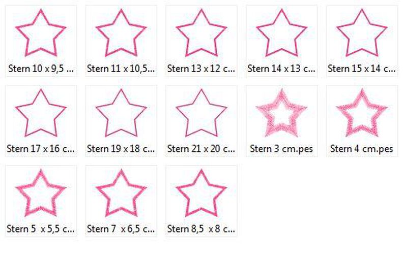 Stickdatei Stern Applikation image number 2