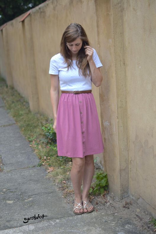 *Ladies Button Dress* Kleid mit Knopfleiste Gr. 30 bis 56 image number 4