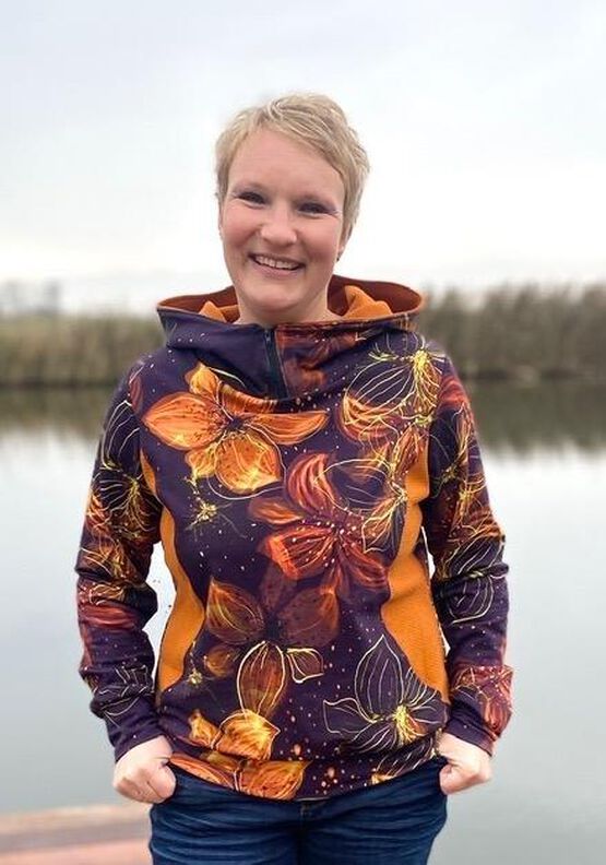 Hoodie Damen Schnittmuster Gr. 32-58 - MANUC #132 image number 6