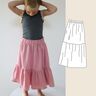 "Carla-Skirt Girls" Musselin-Rock / Schnittmuster thumbnail number 1