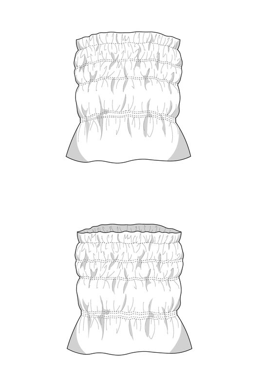 Schnittmuster nach Maß: Bandeau Top Schnittmuster Damen image number 7
