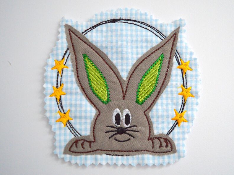 Stickdatei Hase doodle 2er SET 10x10cm image number 3
