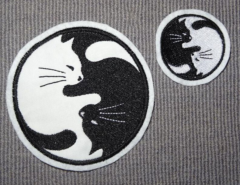Stickdatei - Yin Yang Katze image number 2