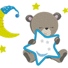 Stickdatei Baby Bär Kissen und Taschenbild thumbnail number 3