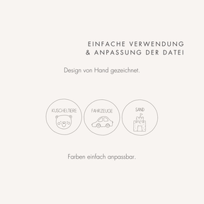 Plotter- und Laserdatei "ORDNUNG SPIELSACHEN" SVG PNG