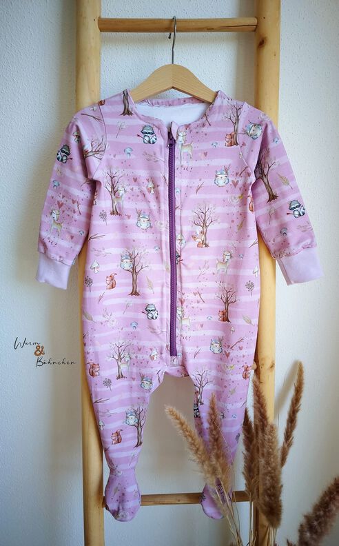 Baby - Schlafanzug mit Fuß Schlummerstündchen 50-92 inkl. A0 image number 5
