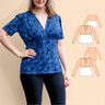 Selina Shirt mit Kräuselungen V-Ausschnitt BU 80-116, A4+A0 thumbnail number 1