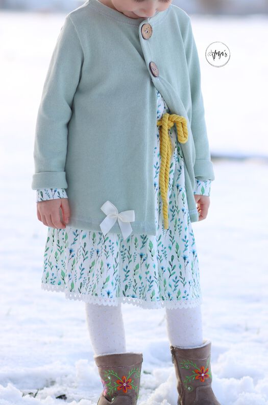 Girly Cardigan Gr. 86 - 164 inkl. BEAMER DATEI image number 5