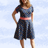„Isa“ – Jerseykleid mit glockigem Rock, BU 80-116, A4+A0 thumbnail number 2