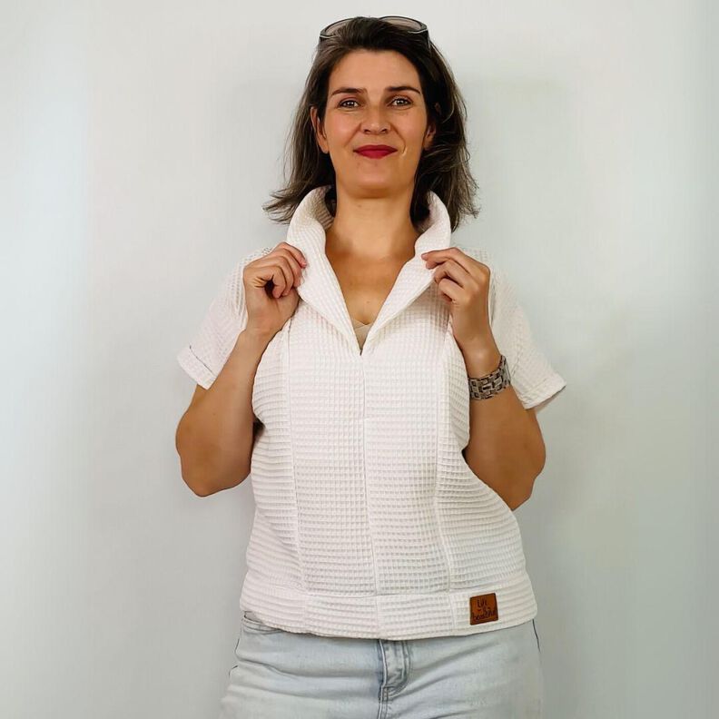 Schnittmuster Bluse Gilla | kurzarm mit Kragen | Leinen image number 9