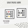  PLOTTDATEI "LOVE PEACE HOPE" thumbnail number 2
