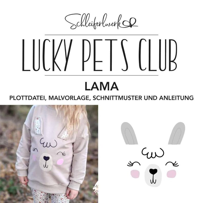 Plotterdatei Lucky Pets Club – Lama | Schleiferlwerk image number 1