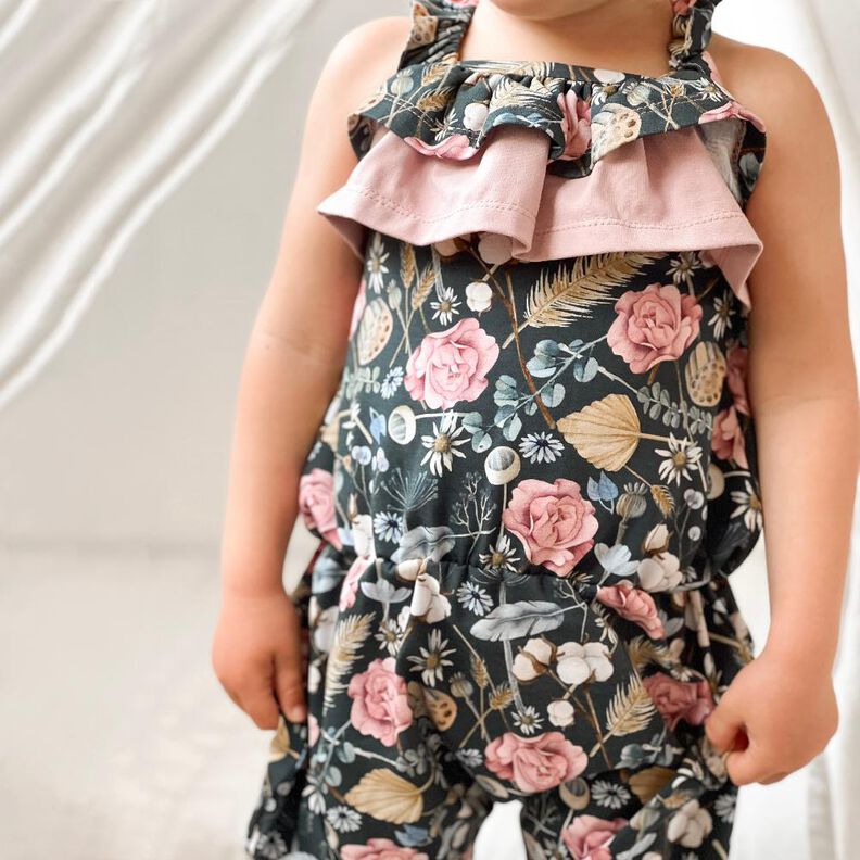 lovely jumper 74-104 Jumpsuit Romper Rüschen Baby image number 1