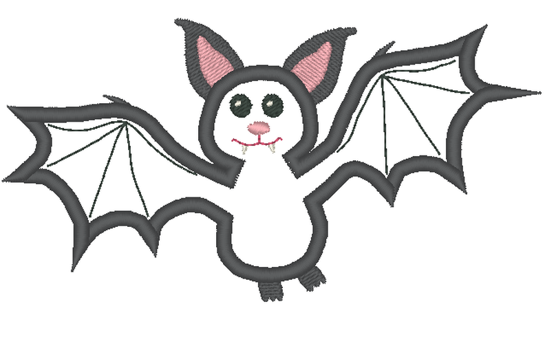 Fledermaus Stickdatei image number 4