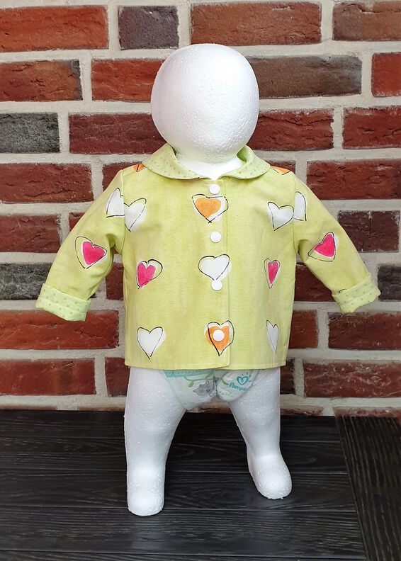 Charly – Babyjacke mit Kapuze oder Kragen Gr. 44-98, A4+A0 image number 7