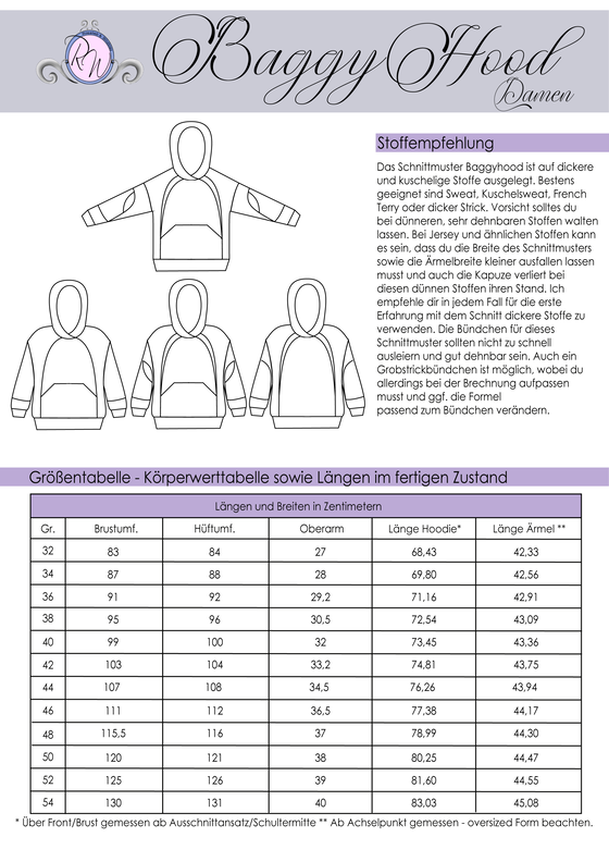 BaggyHood Damen Gr. 32 bis 54 image number 2