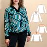 Kikyo schicker Pullover mit Wickelkragen BU 80-116, A4+A0 thumbnail number 1