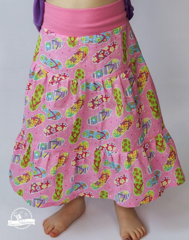 *Girls Boho Skirt* Stufenrock mit Passe Gr. 74-158, Rock image number 7