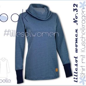 N&auml;hanleitung Damen Shirt mit Kuschelkragen *mit A0+ Video* 