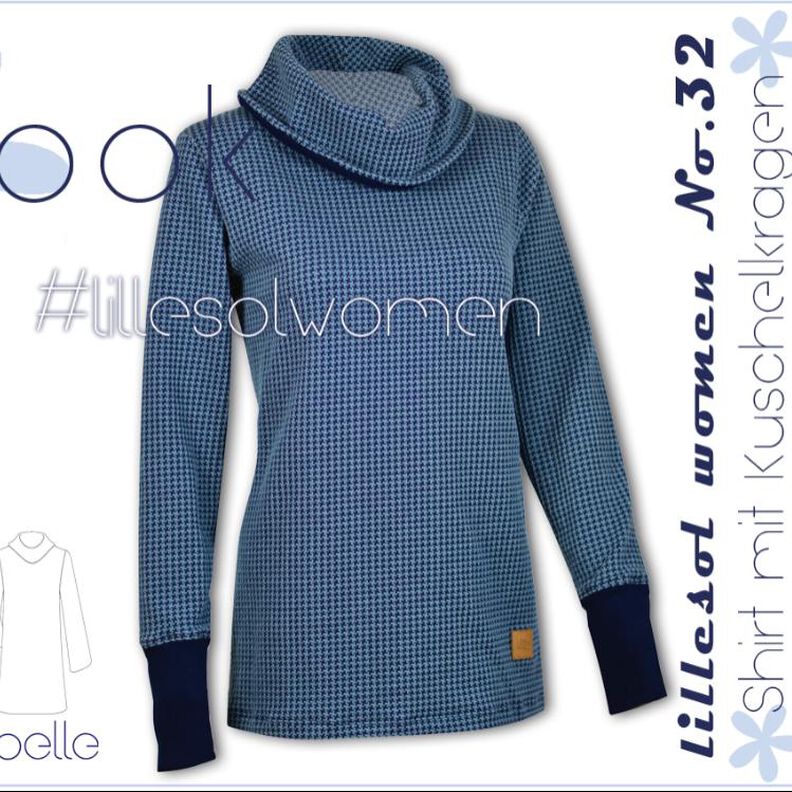 Nähanleitung Damen Shirt mit Kuschelkragen *mit A0+ Video* image number 1
