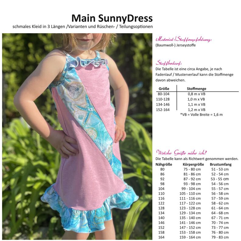Main SunnyDress - Trägerkleid - 80-164 - inkl. Beamervers. image number 2