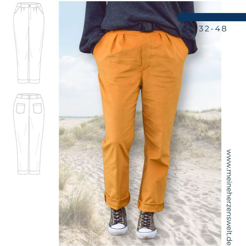 Cordhose – eBook Schnittmuster Gr. 32-48 – Riga #151 image number 1