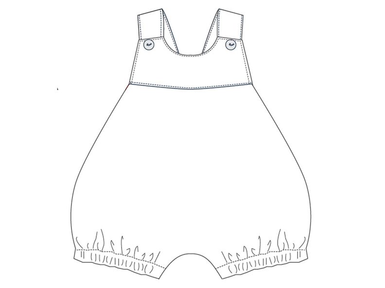 LUNA Baby Overall Schnittmuster für Mädchen + Junge image number 6
