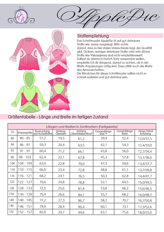 ApplePie Shirt/Kleid Gr. 80 bis 152 image number 2